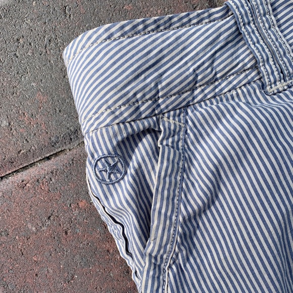 Converse Pants - Converse One Star railroad stripe cotton shorts